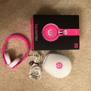 Limited addition hot pink beats headphones